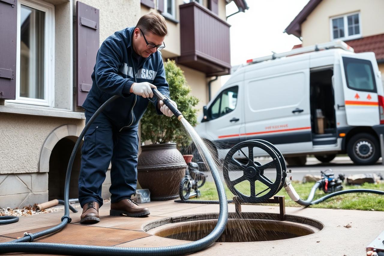 Rohrreinigung und Abflussservice durch alfi.fix